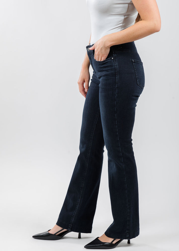 MAC Denim Dream Boot Jeans 32" in Midnight Blue Wash available at Barbara Katz