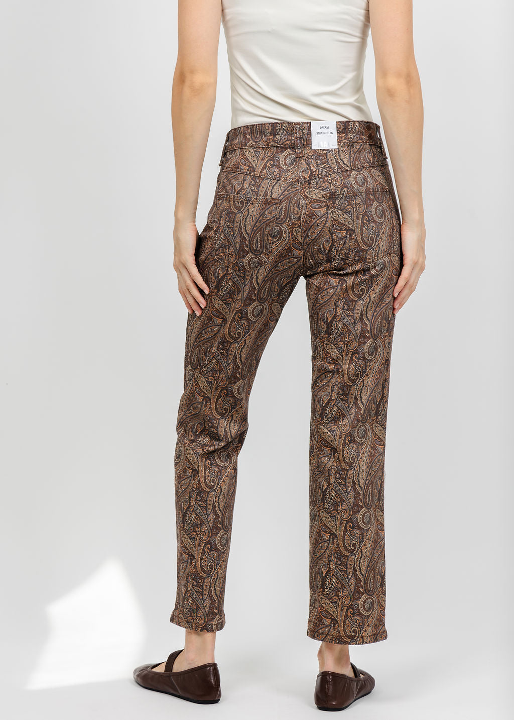 MAC Dream Crop Jeans 27" in Paisley Print available at Barbara Katz