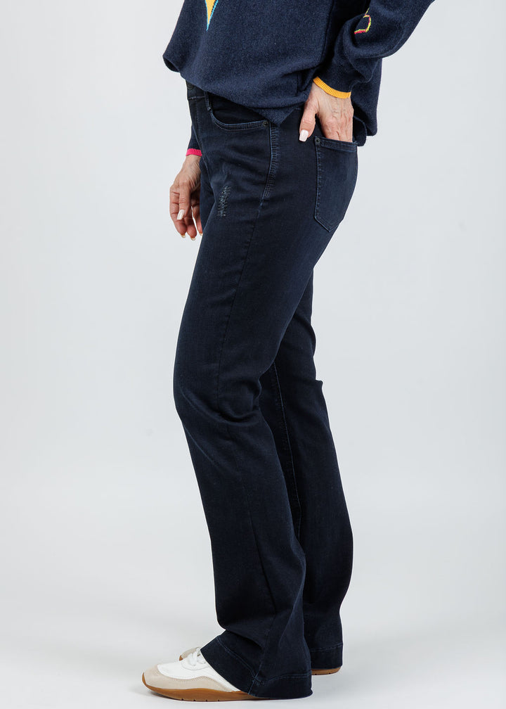 MAC Dream Boot Glam Denim 32" in Indigo available at Barbara Katz