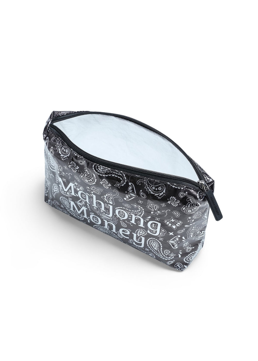 Haute Shore Mahjong Money Pouch in Black/Silver Bandana available at Barbara Katz