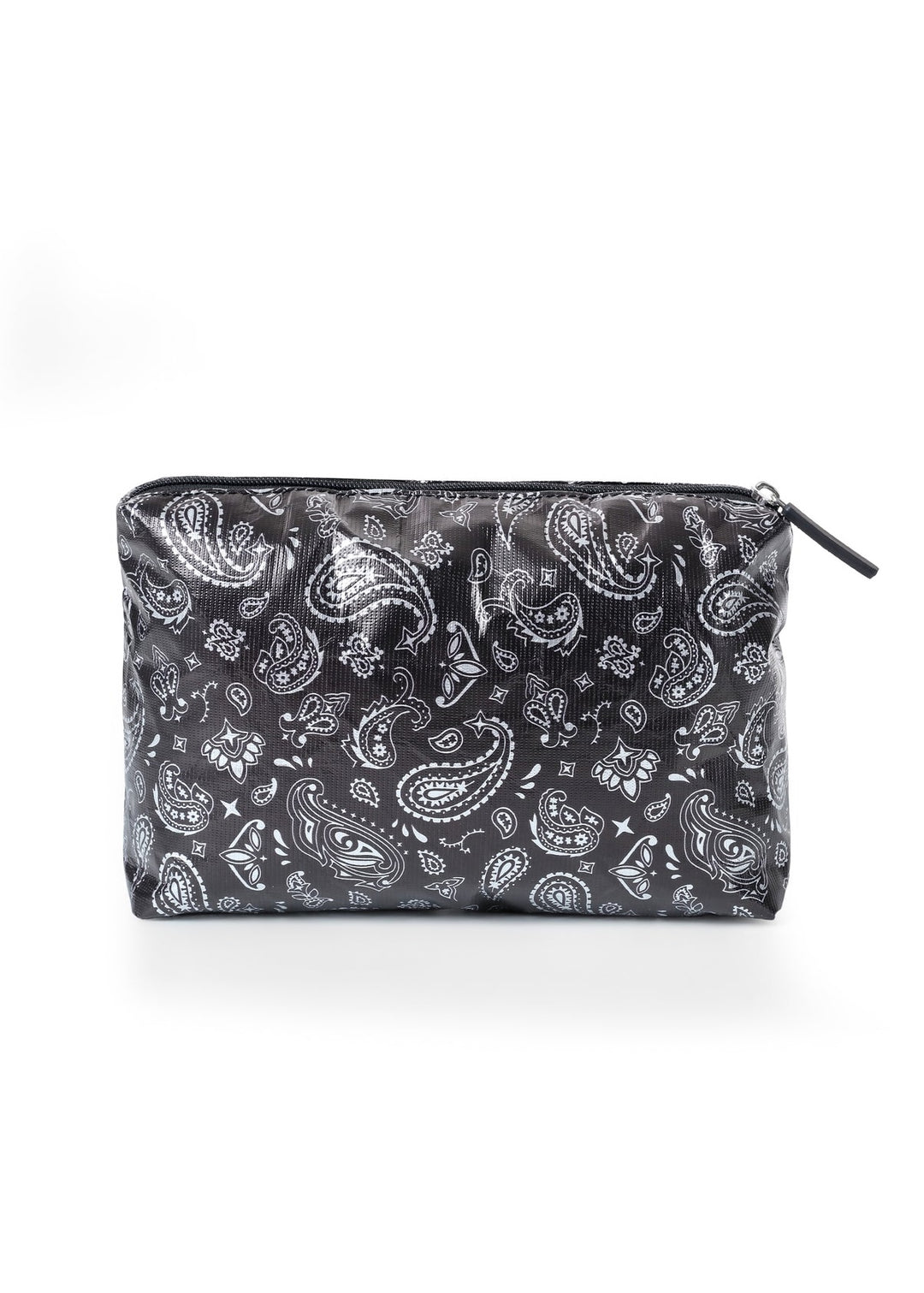 Haute Shore Mahjong Money Pouch in Black/Silver Bandana available at Barbara Katz