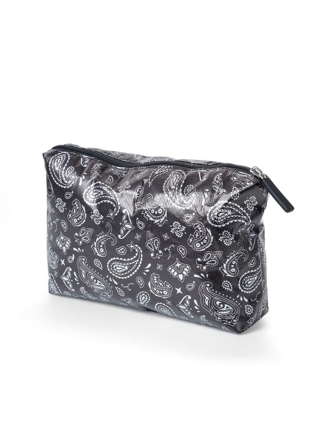 Haute Shore Mahjong Money Pouch in Black/Silver Bandana available at Barbara Katz
