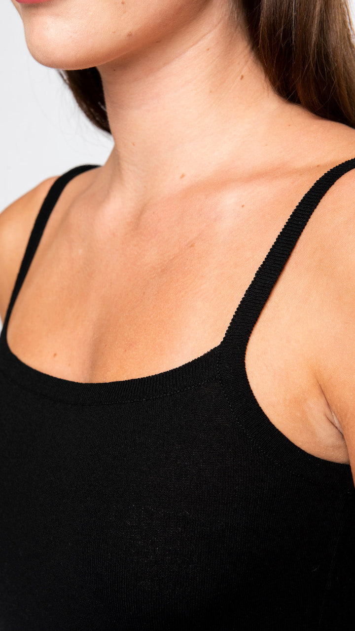 Biana Clara Tank Top in Black available at Barbara Katz