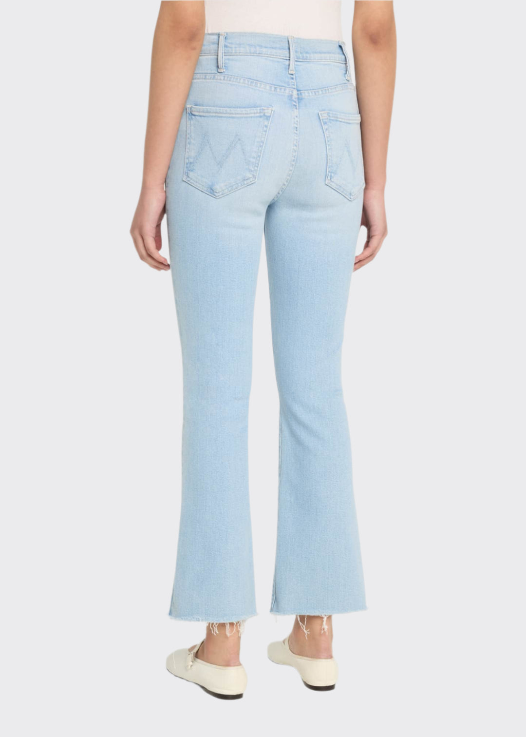 MOTHER The Hustler Ankle Fray Jeans in Ball's In Your Court available at Barbara Katz