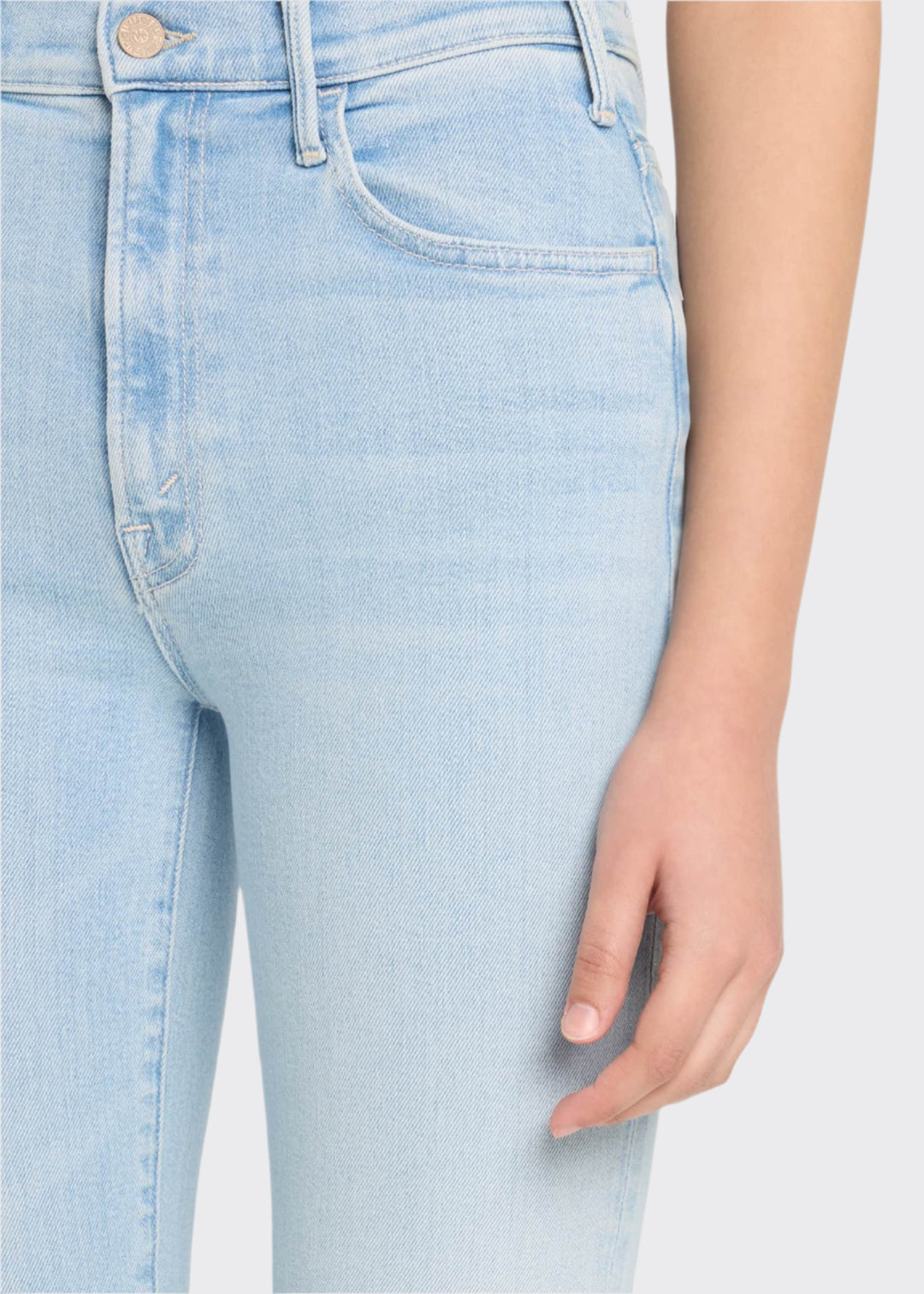 MOTHER The Hustler Ankle Fray Jeans in Ball's In Your Court available at Barbara Katz
