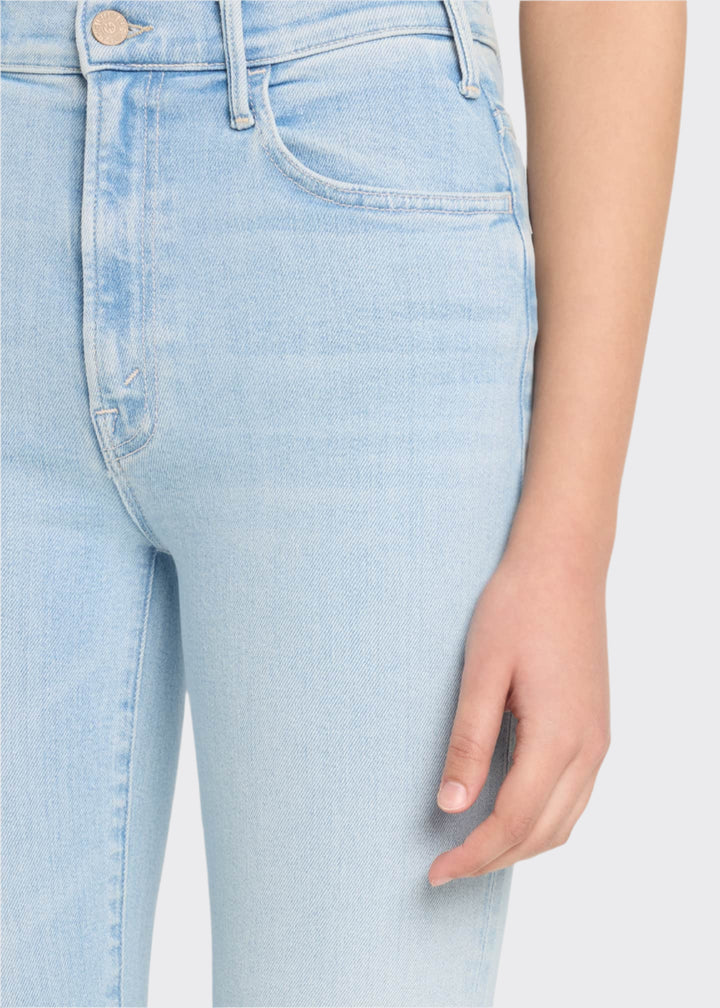 MOTHER The Hustler Ankle Fray Jeans in Ball's In Your Court available at Barbara Katz