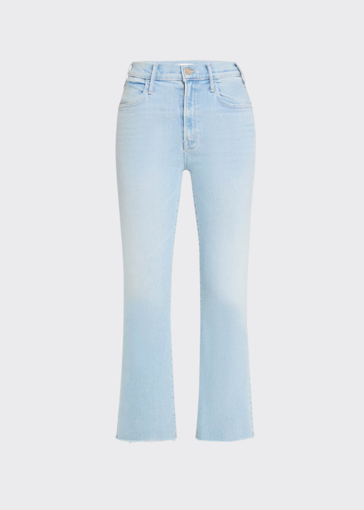MOTHER The Hustler Ankle Fray Jeans in Ball's In Your Court available at Barbara Katz