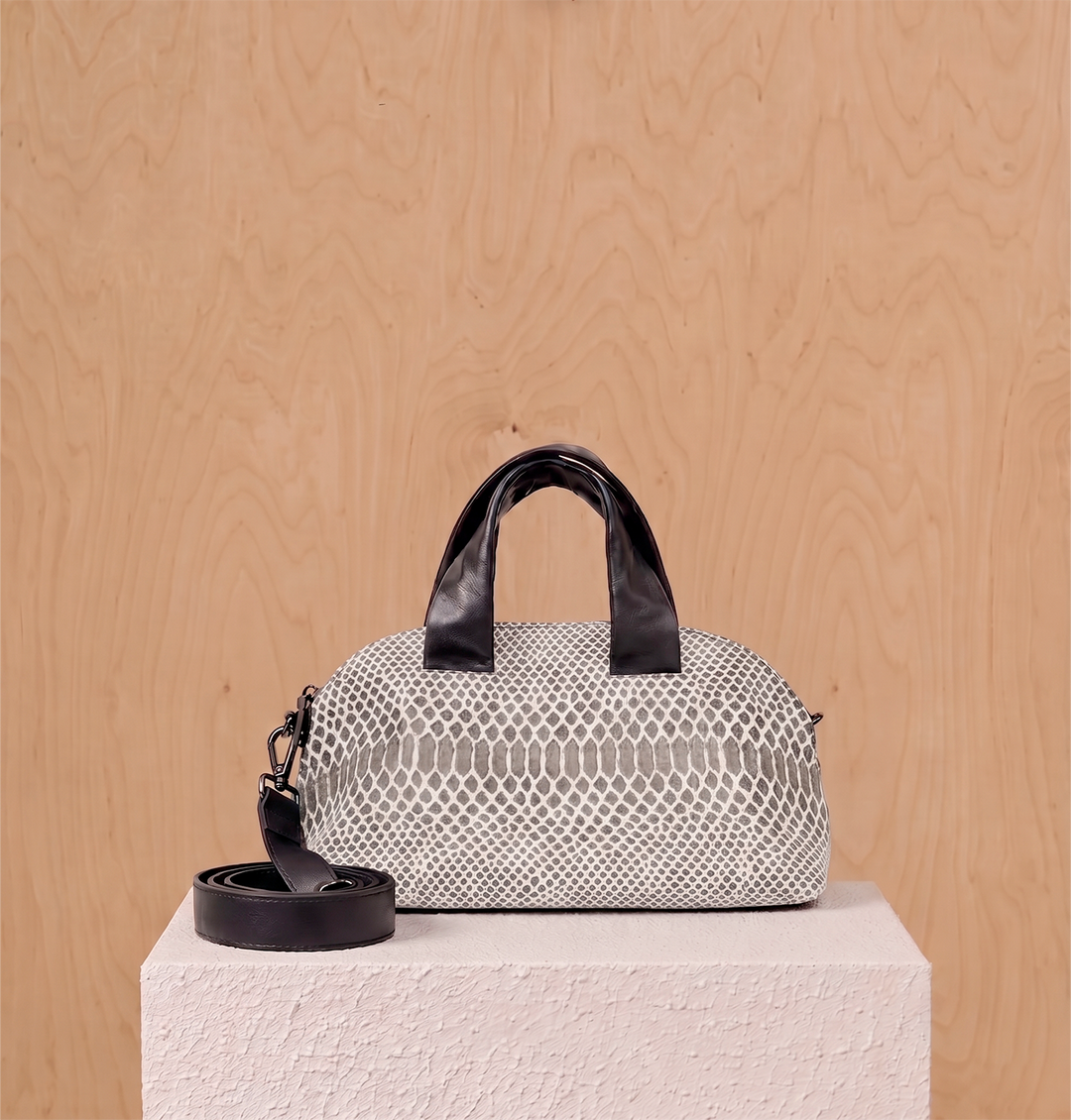 Daniella Lehavi Malika Medium Satchel Bag in Ice available at Barbara Katz
