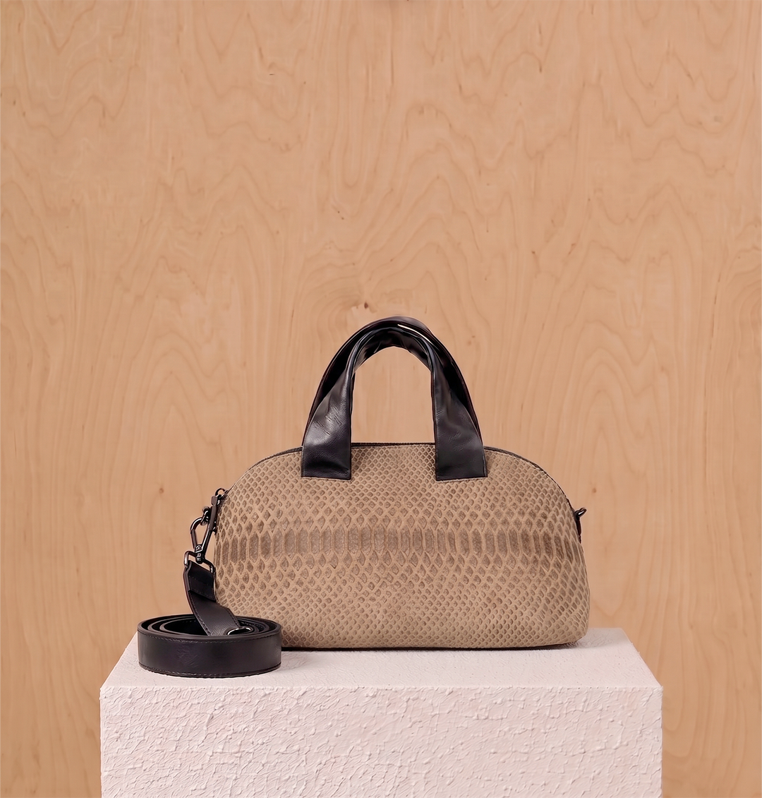 Daniella Lehavi Malika Medium Satchel Bag in Latte available at Barbara Katz