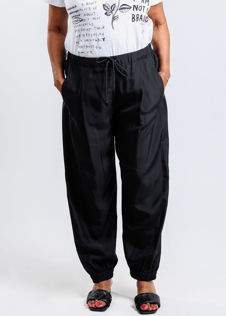 Marella Abetaia Long Trouser Pants in Black available at Barbara Katz