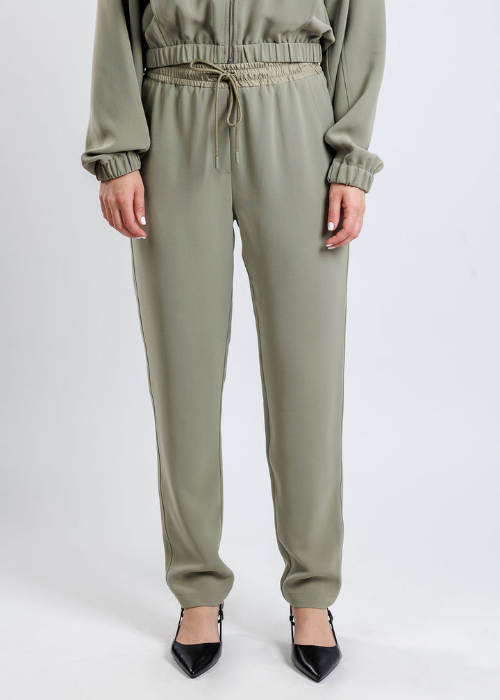 Marella Abitata Long Trousers in Green available at Barbara Katz