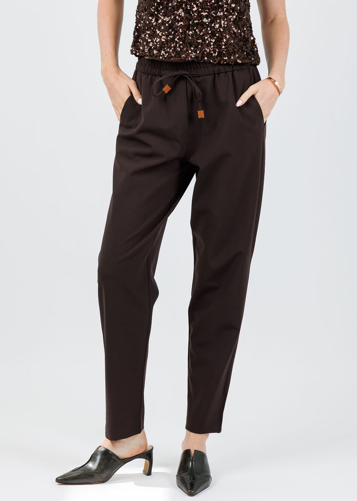Marella Bruno Pants in Brown available at Barbara Katz
