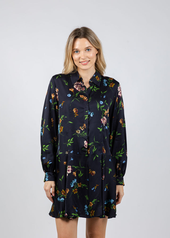 Marella Deriva Dress in Navy Floral available at Barbara Katz