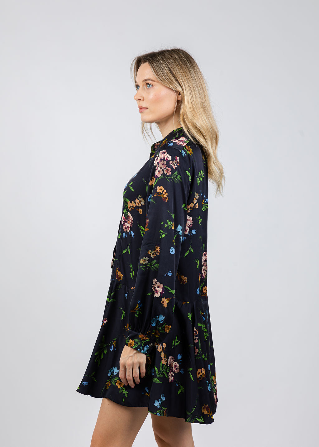 Marella Deriva Dress in Navy Floral available at Barbara Katz