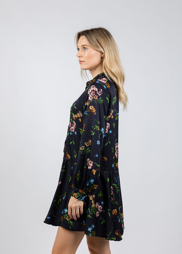 Marella Deriva Dress in Navy Floral available at Barbara Katz