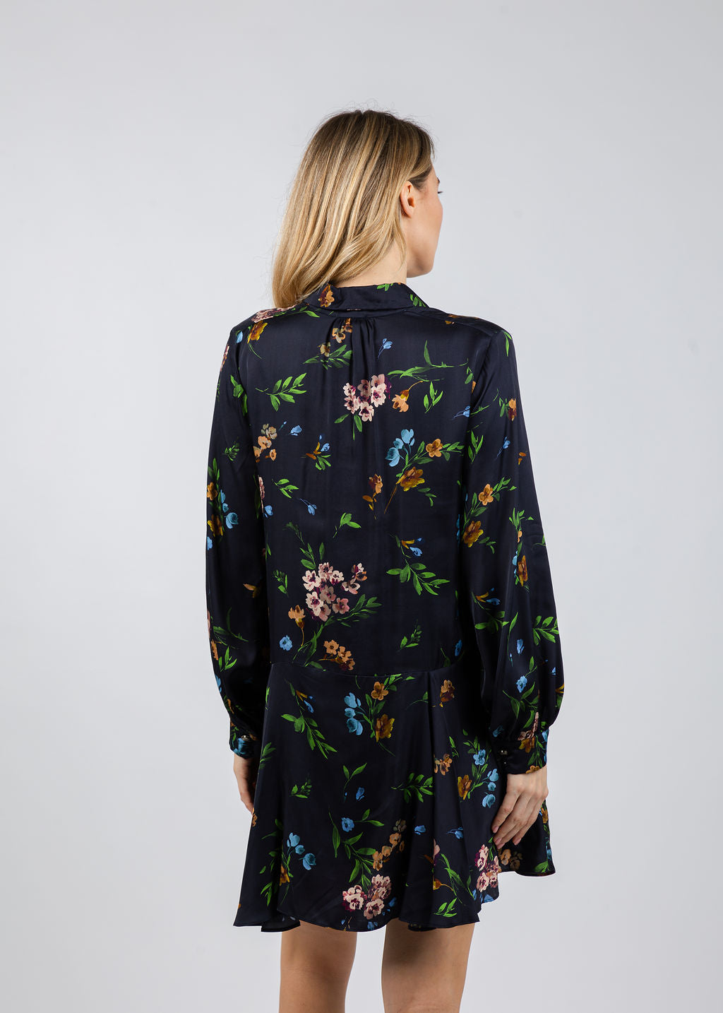Marella Deriva Dress in Navy Floral available at Barbara Katz