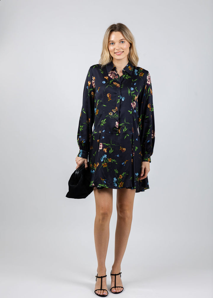 Marella Deriva Dress in Navy Floral available at Barbara Katz