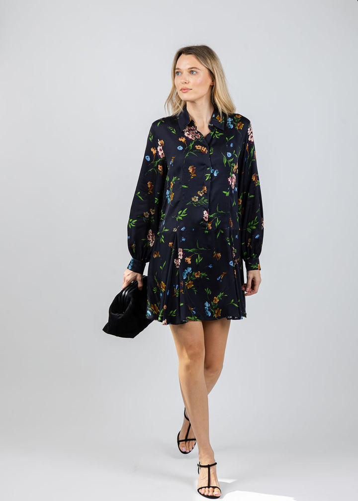 Marella Deriva Dress in Navy Floral available at Barbara Katz