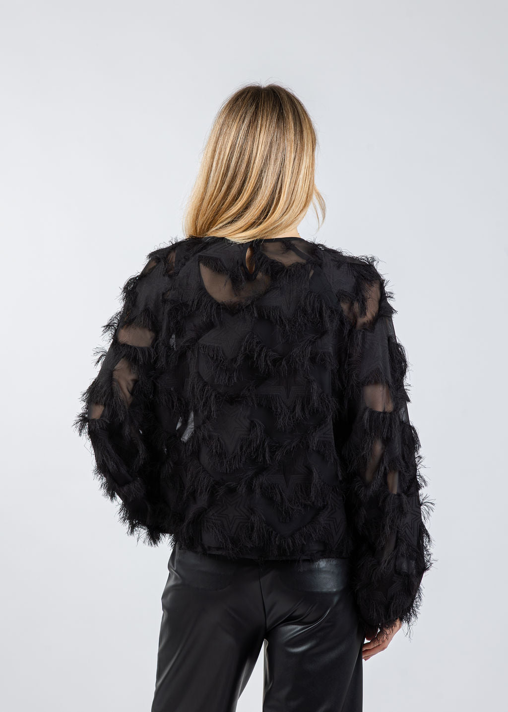 Marella Nomme Blouse in Black available at Barbara Katz
