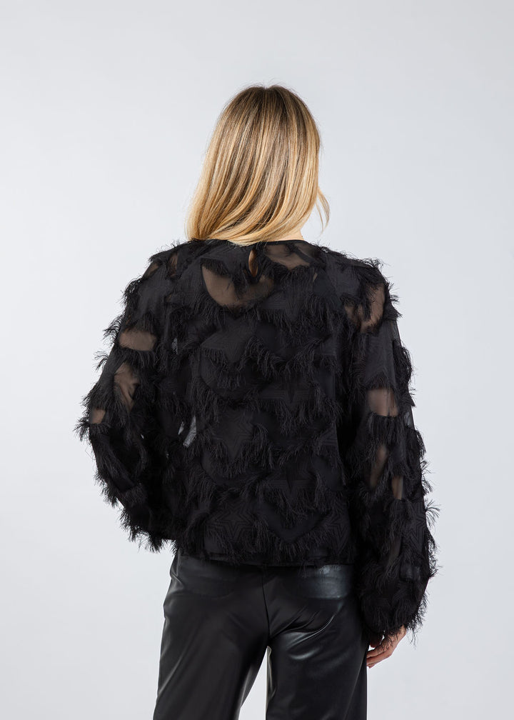 Marella Nomme Blouse in Black available at Barbara Katz