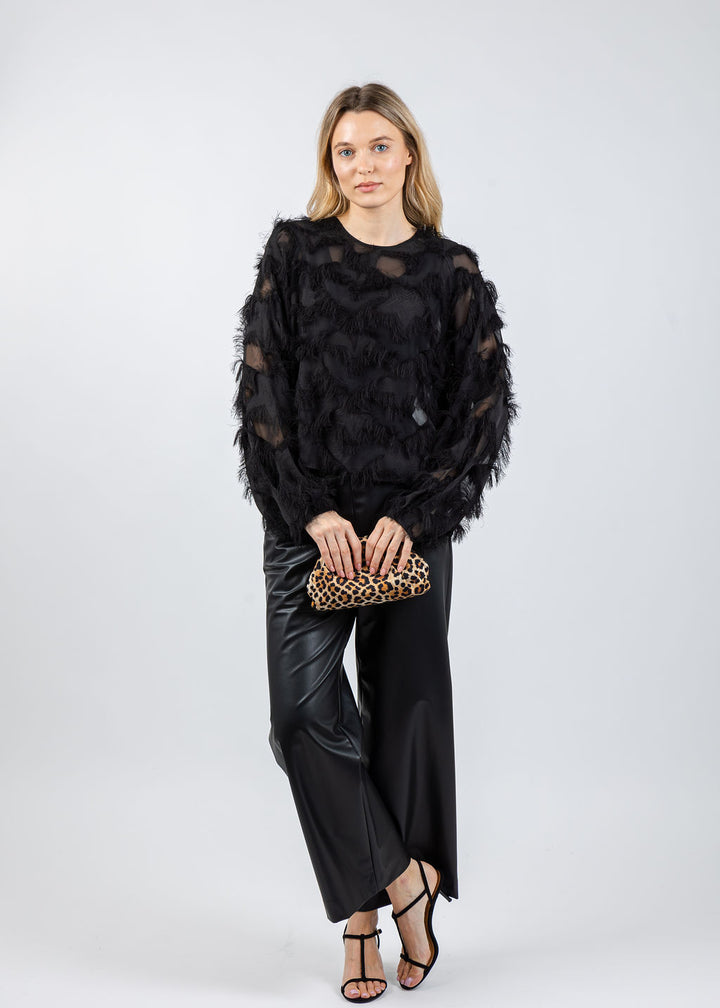 Marella Nomme Blouse in Black available at Barbara Katz