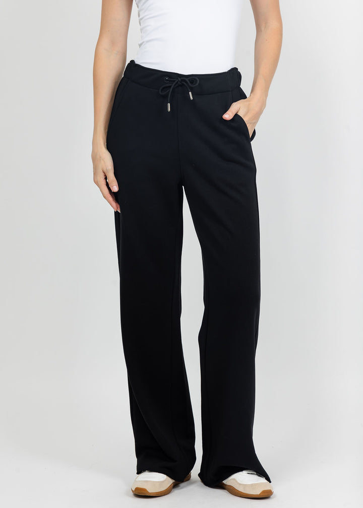 Margittes Sequin Trim Sweatpants in Black available at Barbara Katz