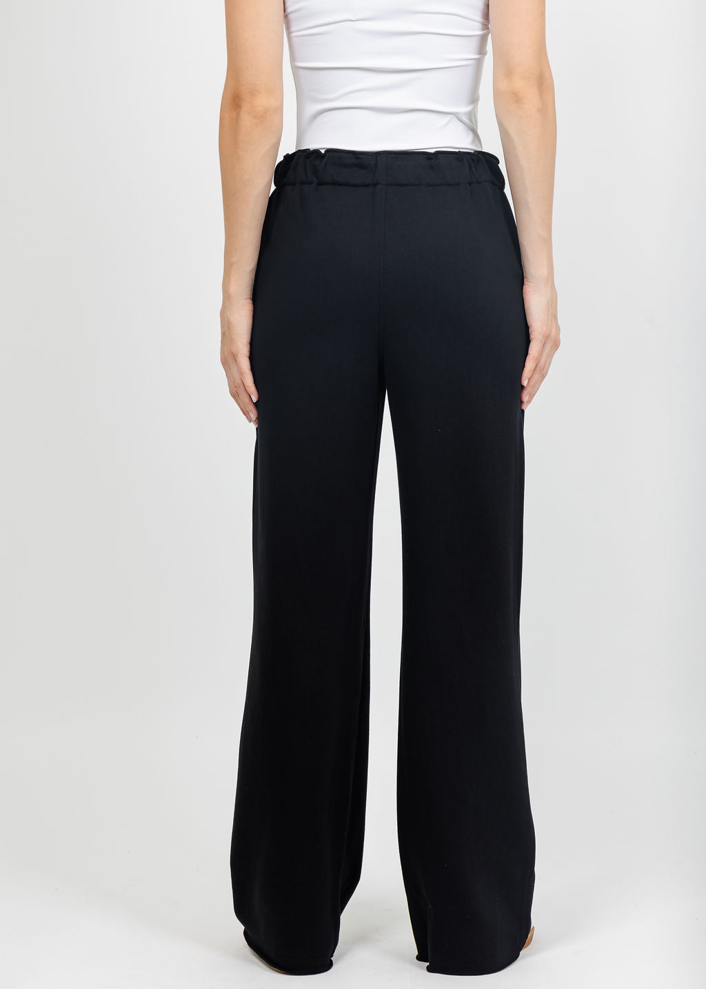 Margittes Sequin Trim Sweatpants in Black available at Barbara Katz
