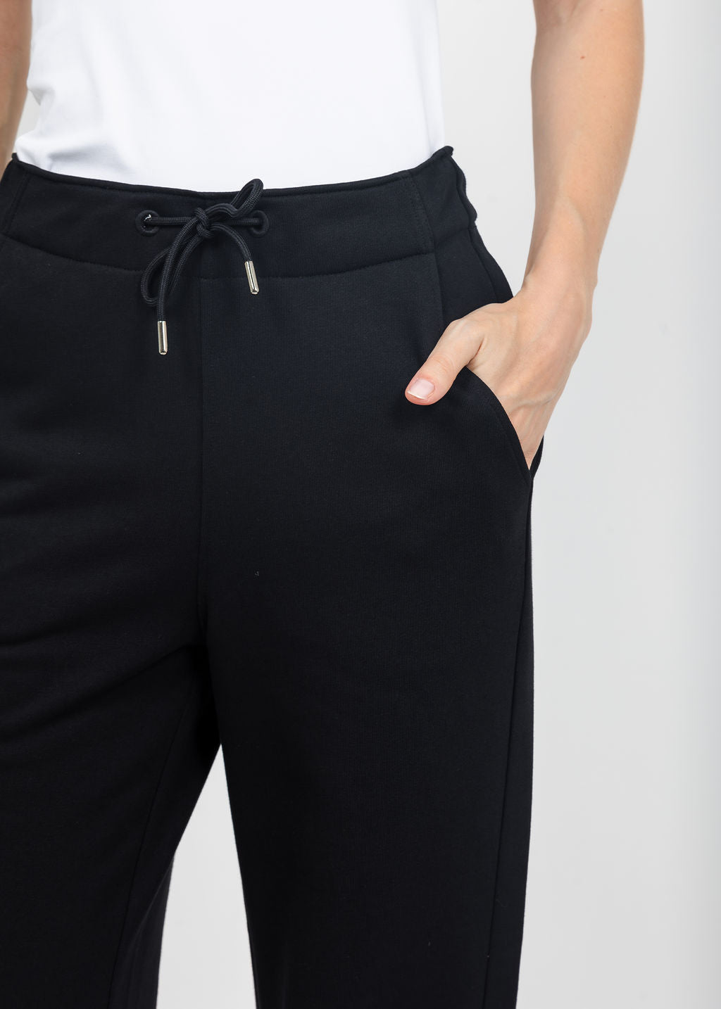 Margittes Sequin Trim Sweatpants in Black available at Barbara Katz