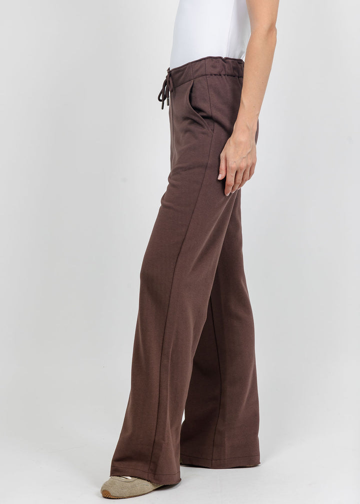 Margittes Sequin Trim Sweatpants in Coconut available at Barbara Katz