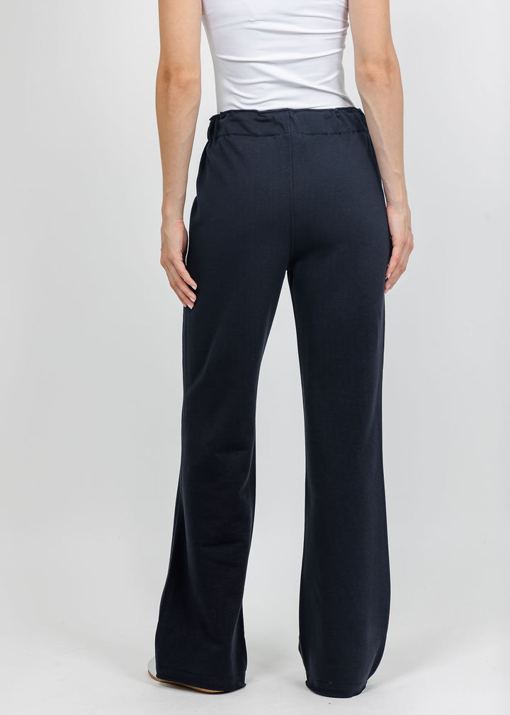 Margittes Sequin Trim Sweatpants in Marine available at Barbara Katz