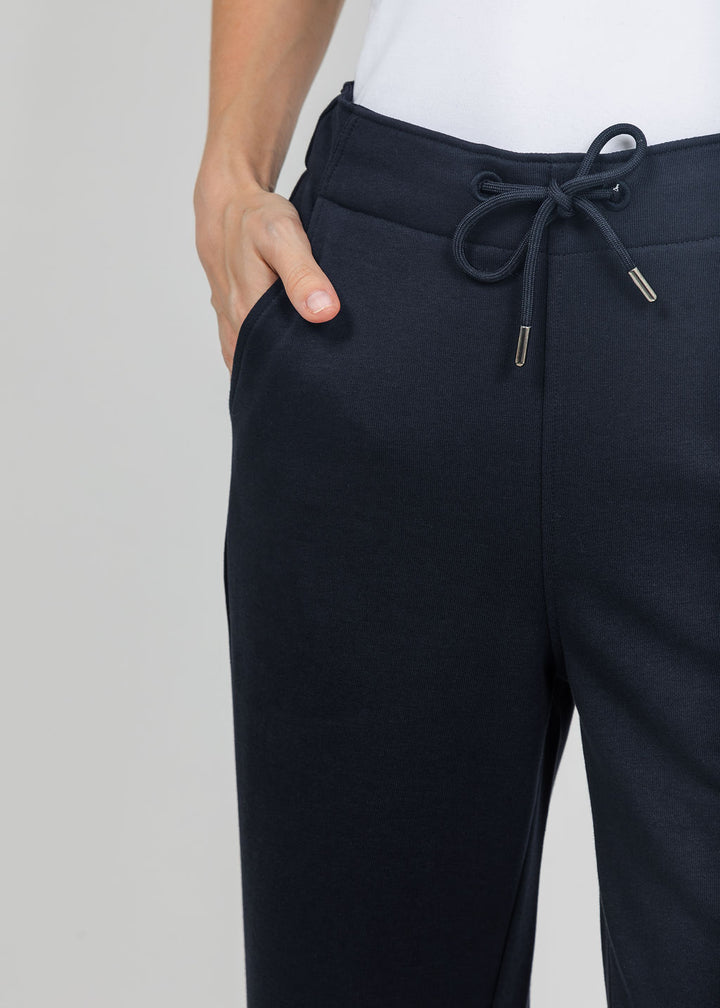 Margittes Sequin Trim Sweatpants in Marine available at Barbara Katz