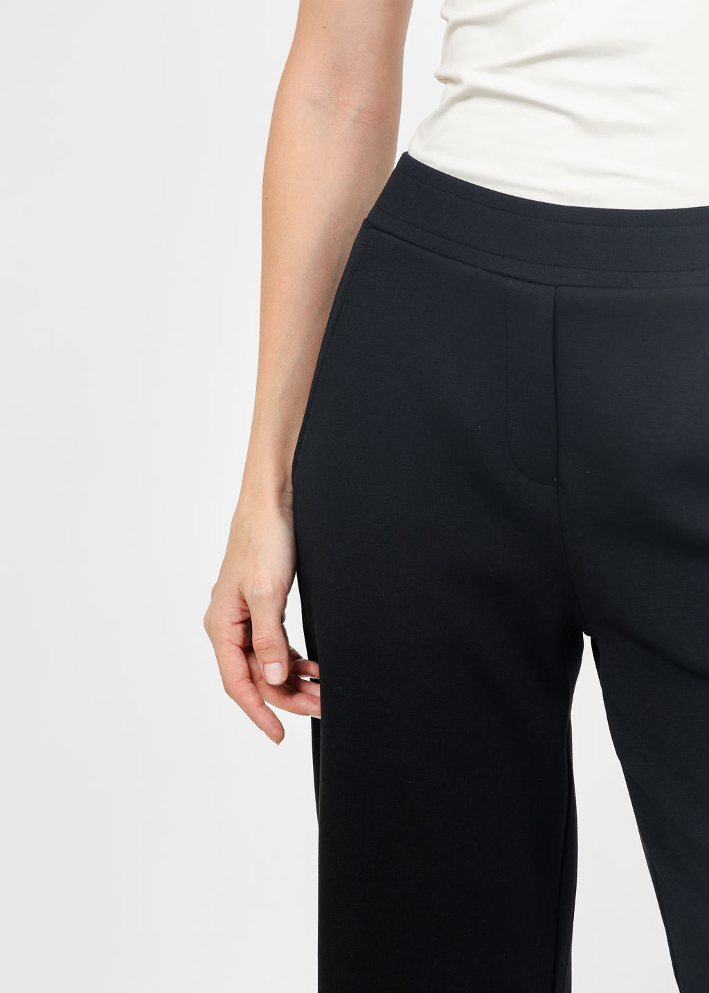 Margittes Nylon Pocket Sweatpant in Black available at Barbara Katz