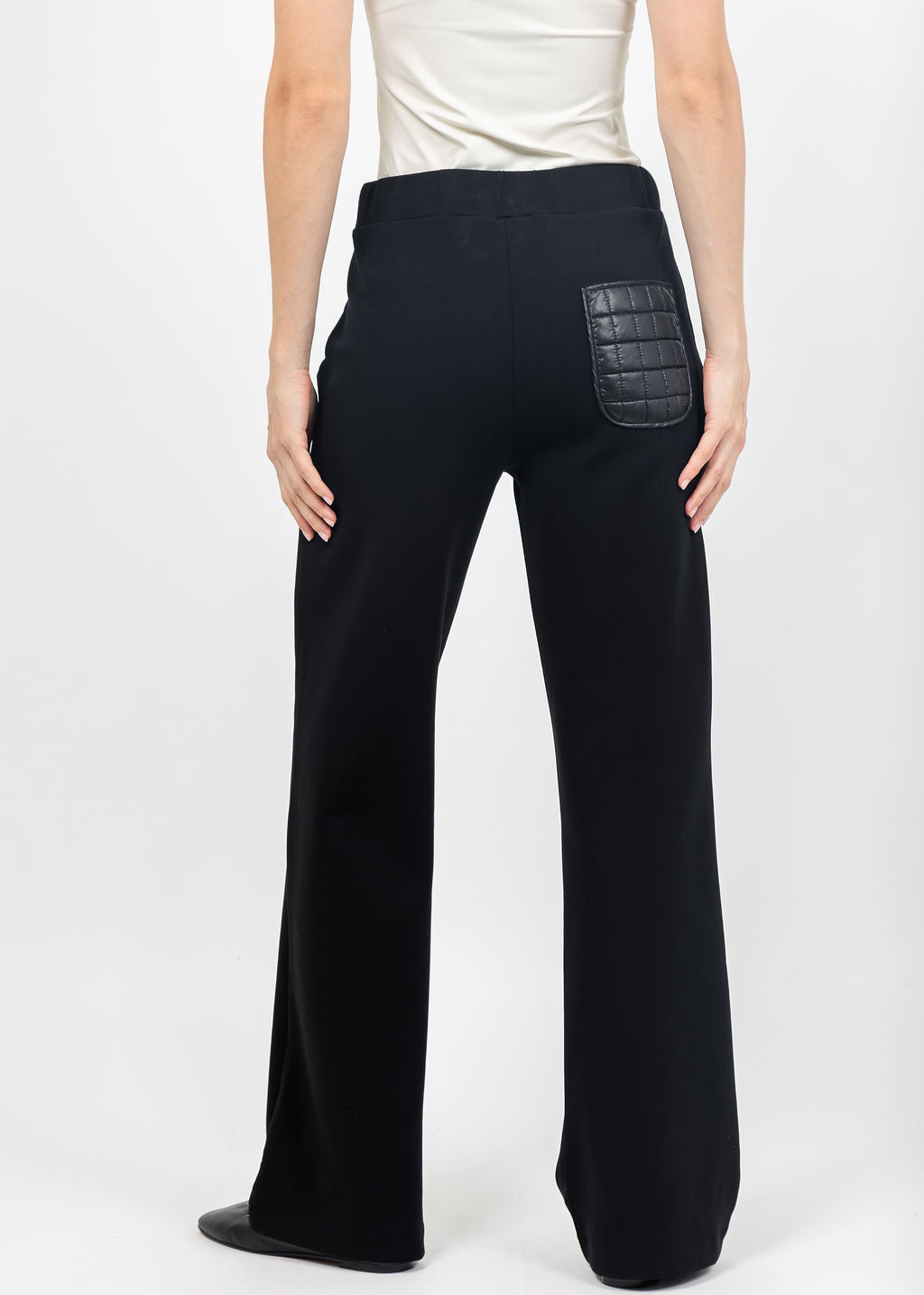 Margittes Nylon Pocket Sweatpant in Black available at Barbara Katz