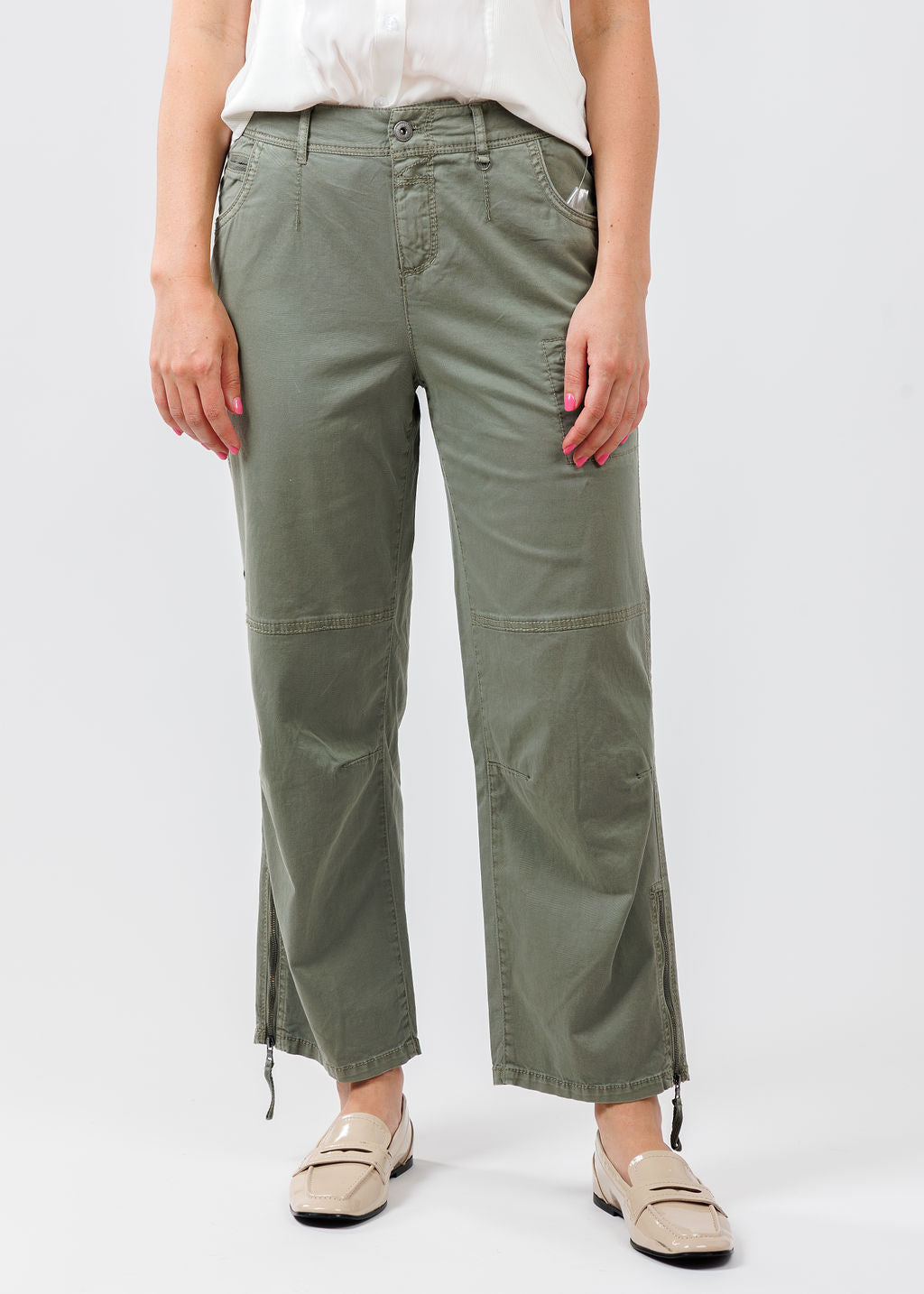 Marrakech Cyprus Pants in Vetiver available at Barbara Katz