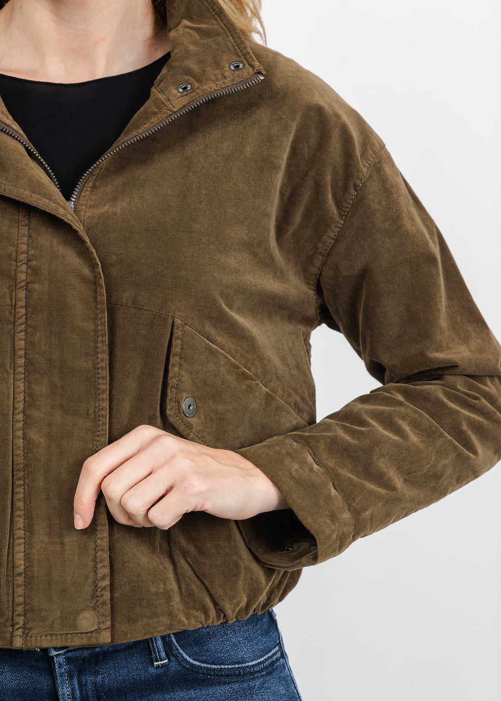 Marrakech Orion Jacket in Canteen available at Barbara Katz