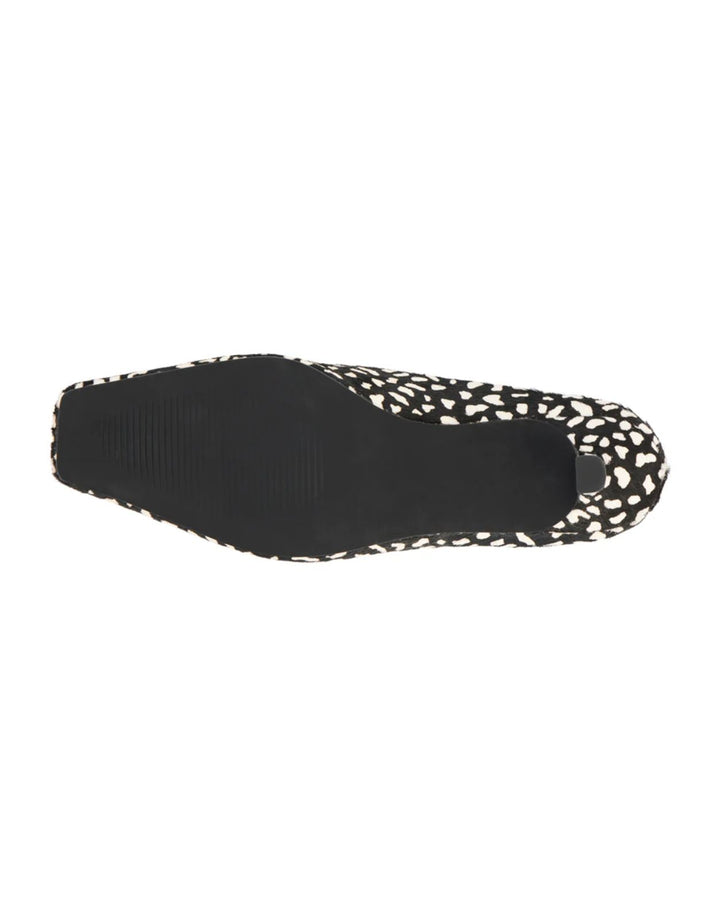 Matisse Classy Kitten Heeled Mule in Black multi available at Barbara Katz