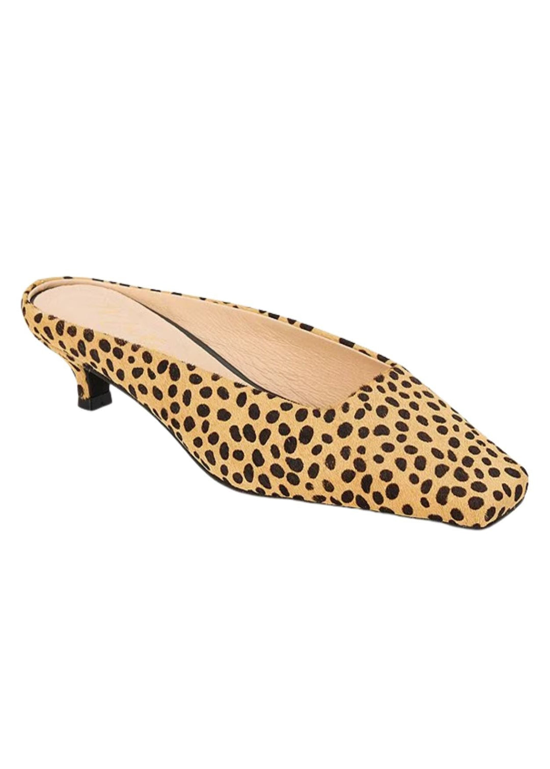 Matisse Classy Kitten Heeled Mule in Cheetah print available at Barbara Katz
