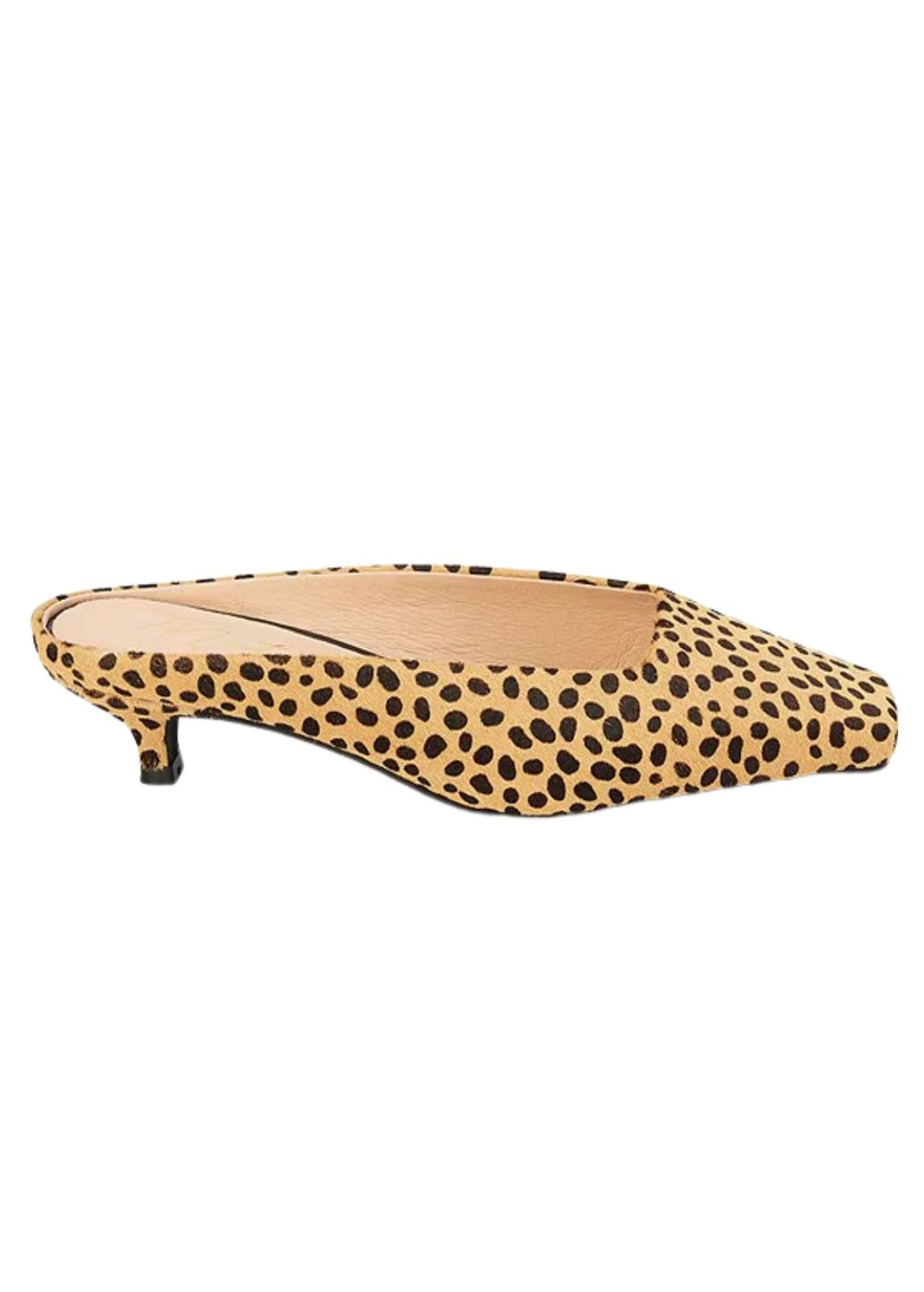 Matisse Classy Kitten Heeled Mule in Cheetah print available at Barbara Katz