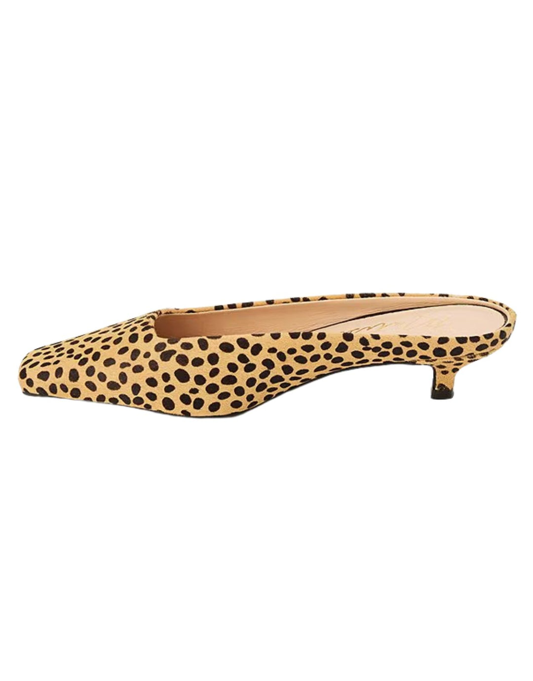 Matisse Classy Kitten Heeled Mule in Cheetah print available at Barbara Katz