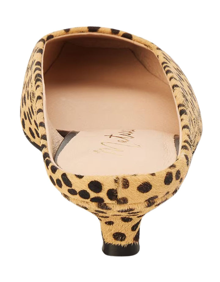 Matisse Classy Kitten Heeled Mule in Cheetah print available at Barbara Katz