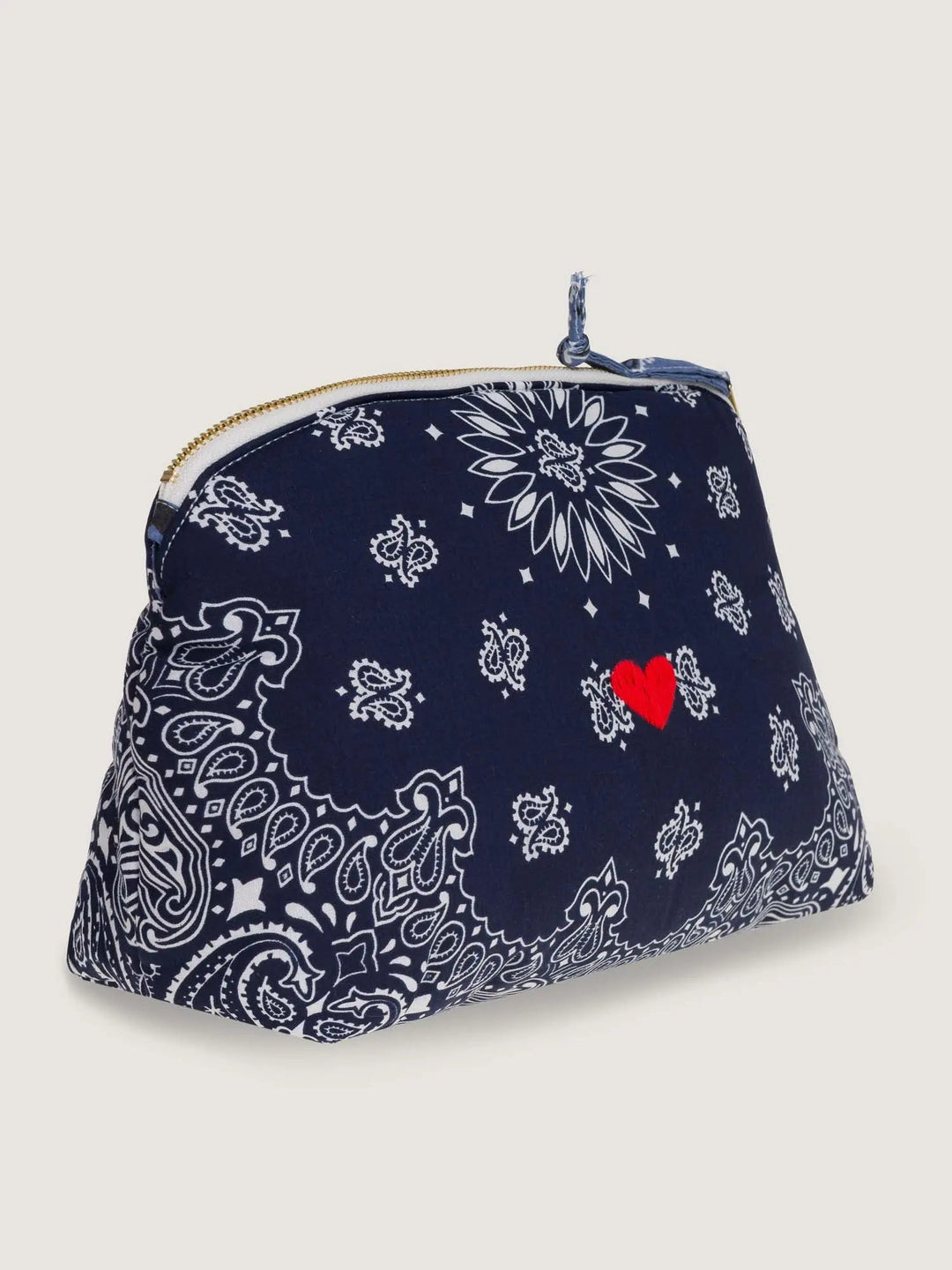 Call It By Your Name Heart Vanity Large in Navy/Chambray available at Barbara Katz