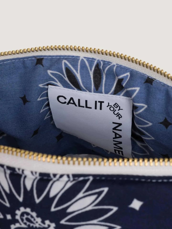 Call It By Your Name Heart Vanity Large in Navy/Chambray available at Barbara Katz