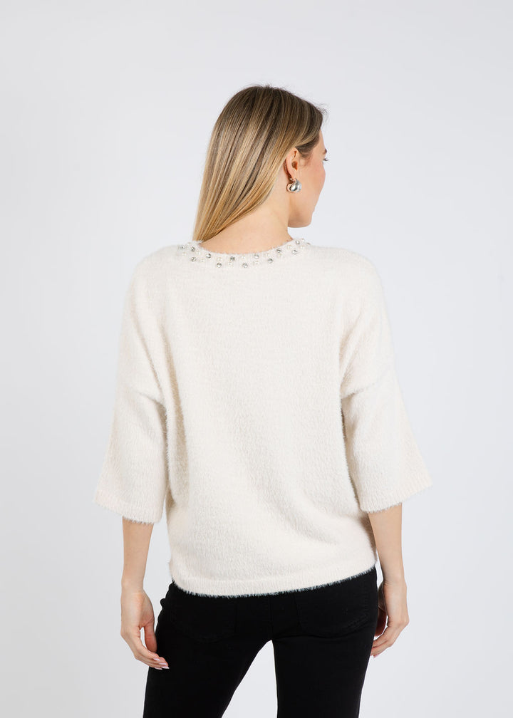 Melissa Nepton Felicity Top in Cream available at Barbara Katz