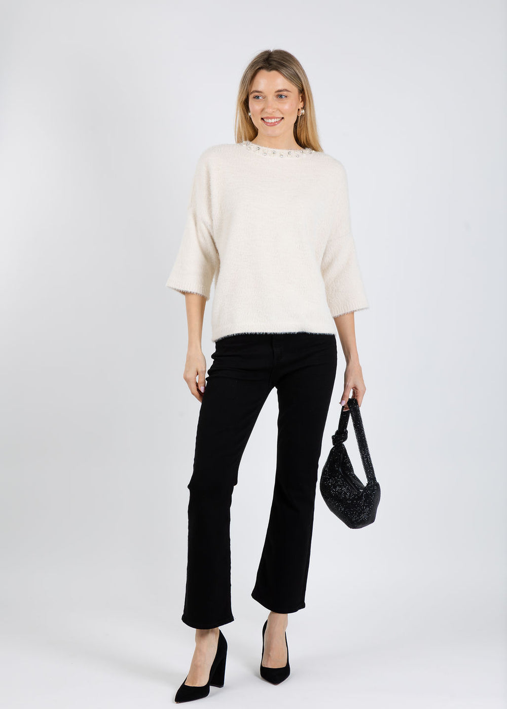 Melissa Nepton Felicity Top in Cream available at Barbara Katz