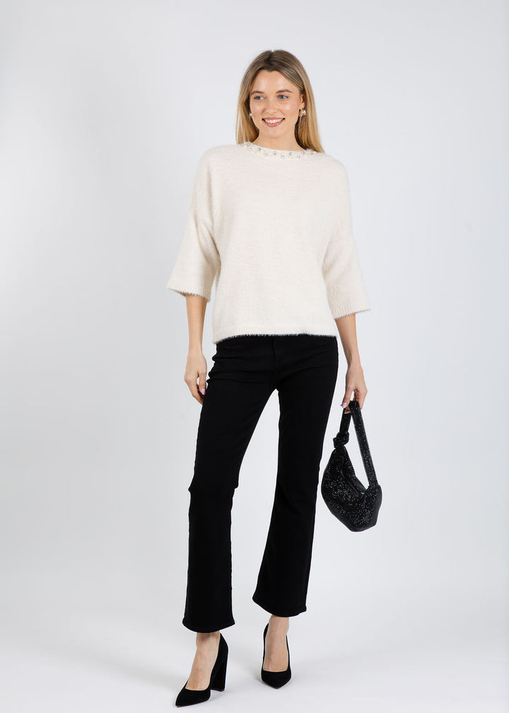 Melissa Nepton Felicity Top in Cream available at Barbara Katz