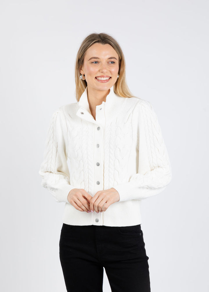 Melissa Nepton Jaycee Sweater in Off White available at Barbara Katz