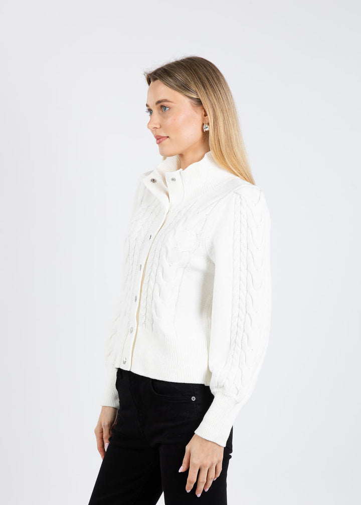 Melissa Nepton Jaycee Sweater in Off White available at Barbara Katz