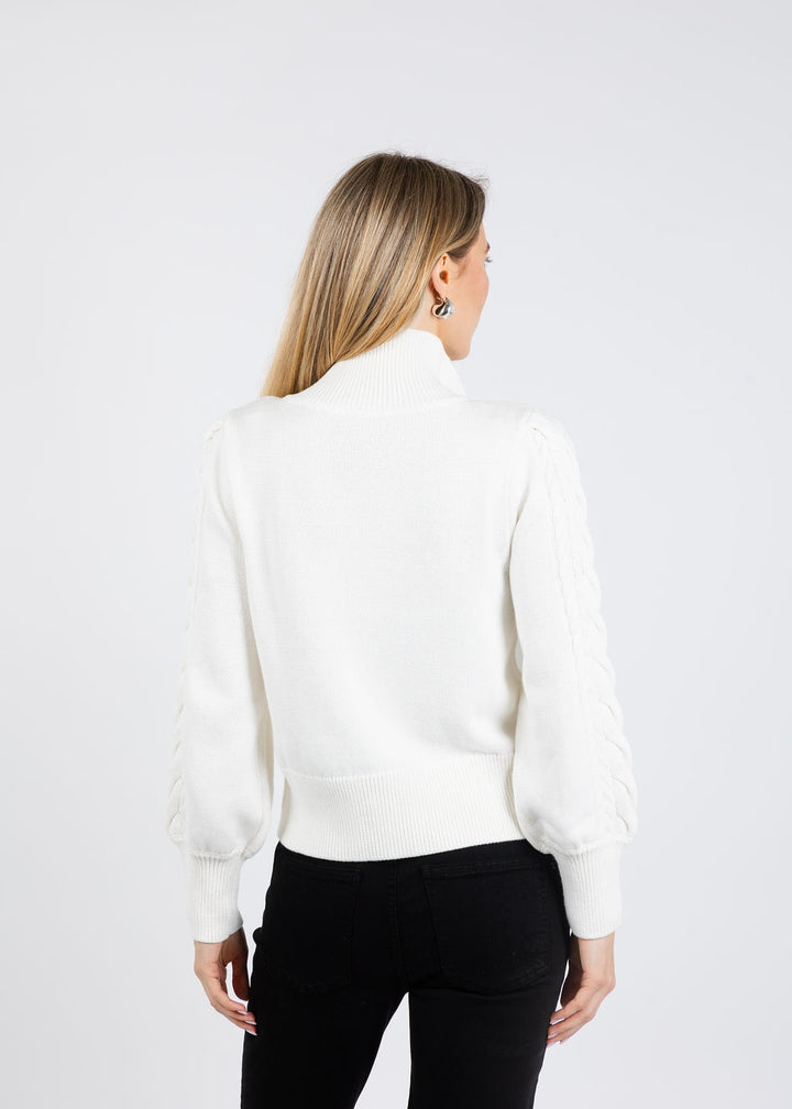 Melissa Nepton Jaycee Sweater in Off White available at Barbara Katz