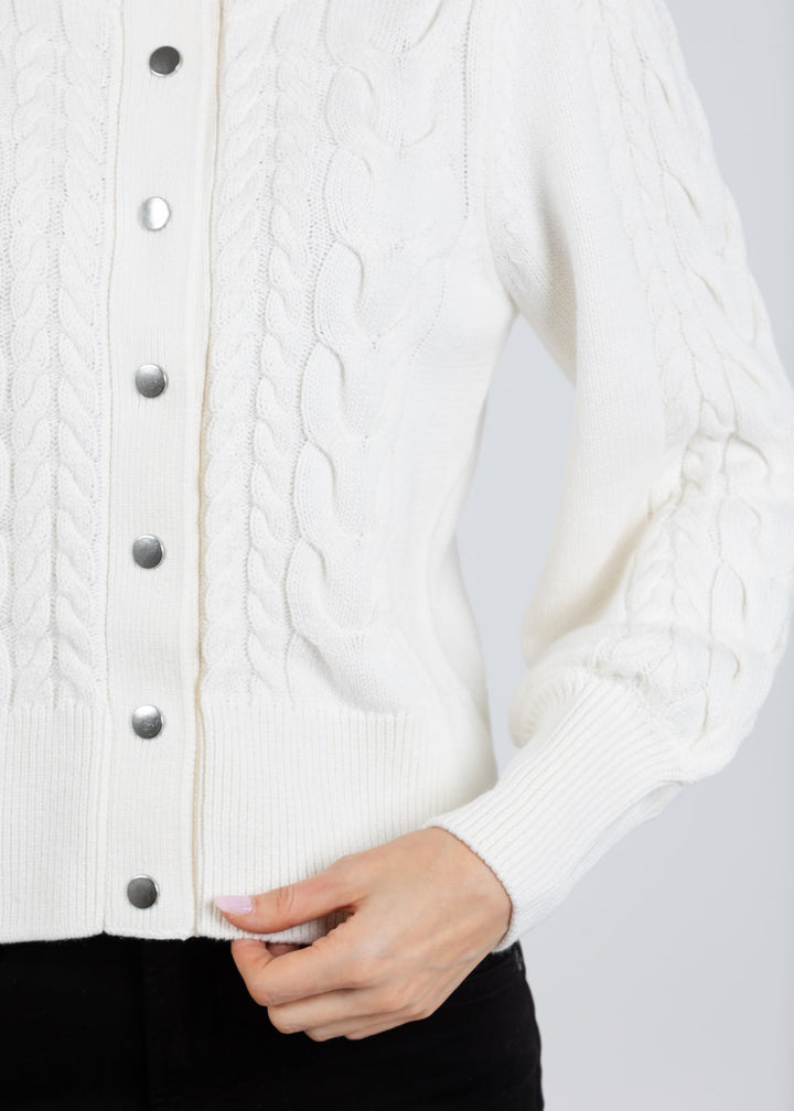 Melissa Nepton Jaycee Sweater in Off White available at Barbara Katz