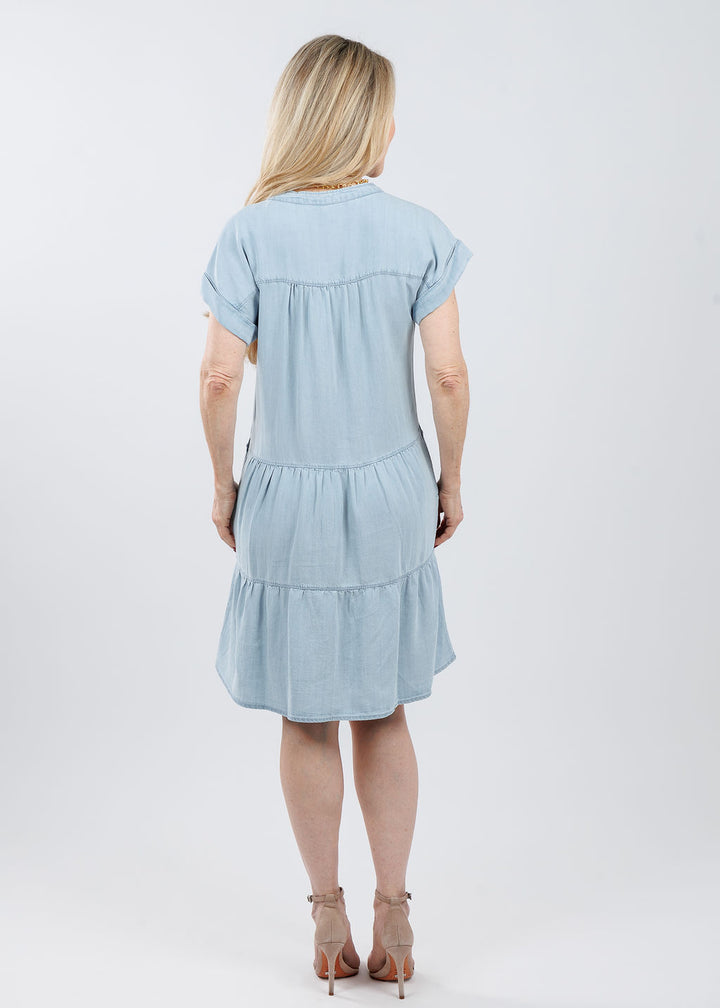 Melissa Nepton Juliet Dress in Bleached Blue available at Barbara Katz